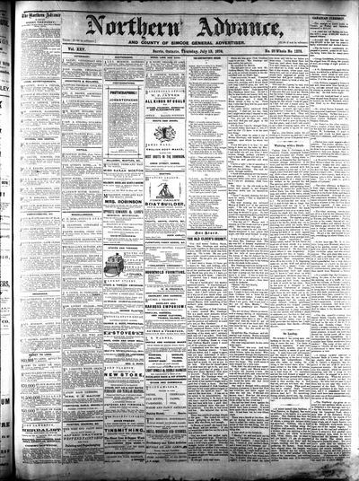 Northern Advance, 13 Jul 1876