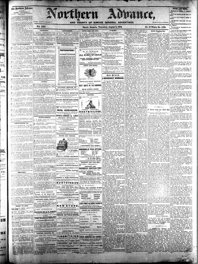 Northern Advance, 3 Aug 1876