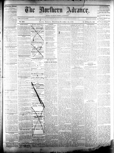 Northern Advance, 14 Dec 1876