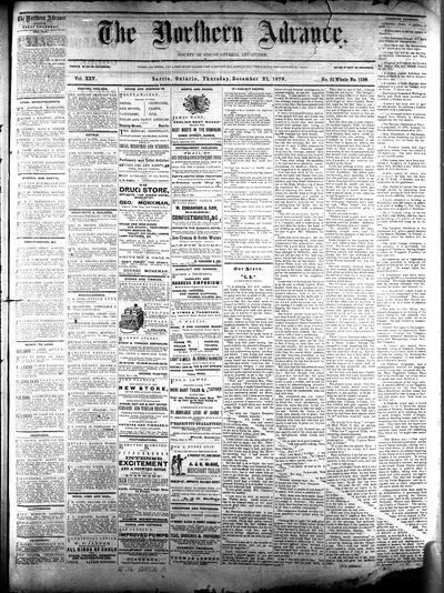 Northern Advance, 21 Dec 1876