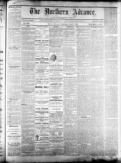 Northern Advance, 7 Jun 1877