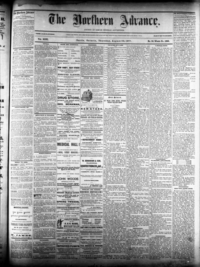 Northern Advance, 23 Aug 1877