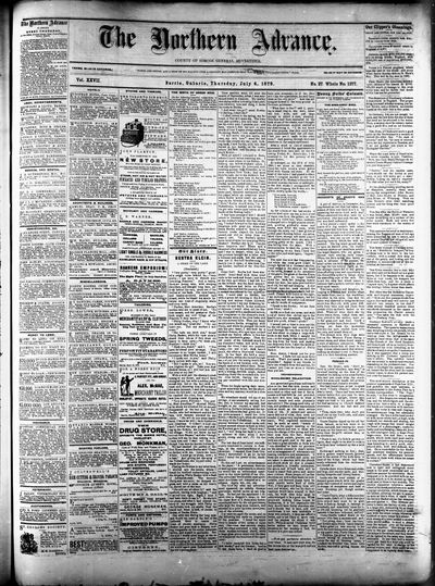 Northern Advance, 4 Jul 1878