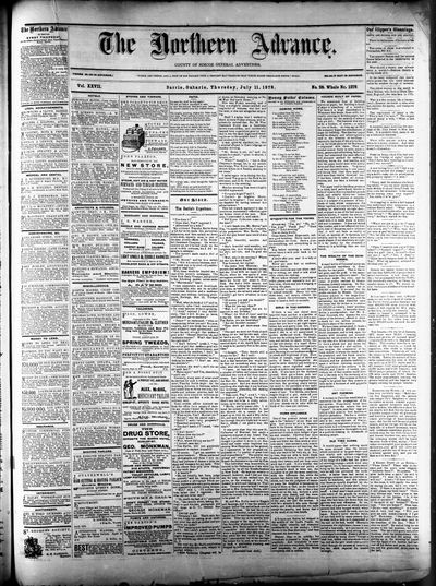 Northern Advance, 11 Jul 1878