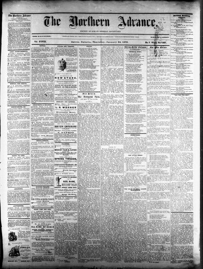 Northern Advance, 30 Jan 1879