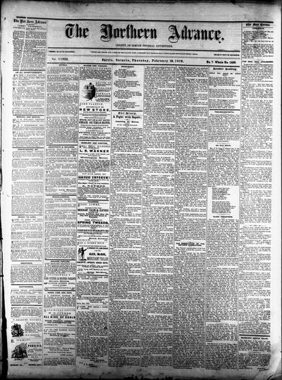 Northern Advance, 13 Feb 1879