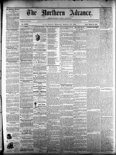 Northern Advance, 27 Feb 1879