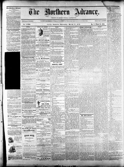 Northern Advance, 27 Mar 1879