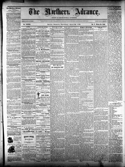 Northern Advance, 24 Apr 1879