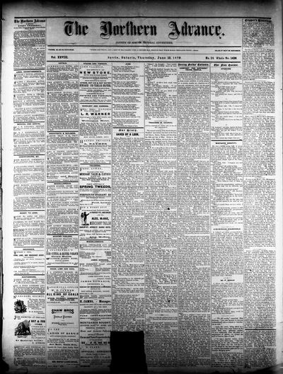 Northern Advance, 12 Jun 1879