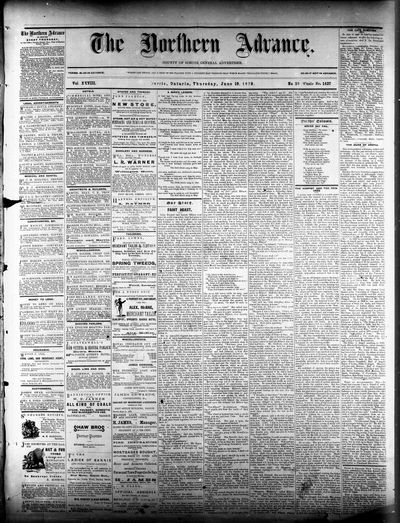 Northern Advance, 19 Jun 1879