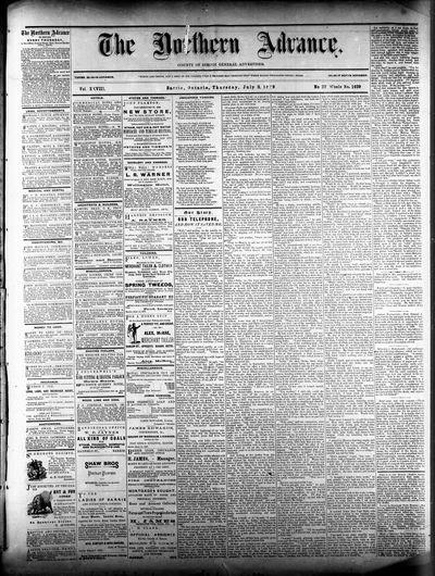 Northern Advance, 3 Jul 1879