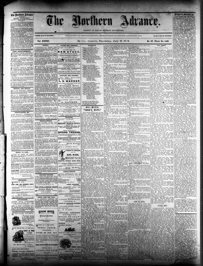 Northern Advance, 17 Jul 1879