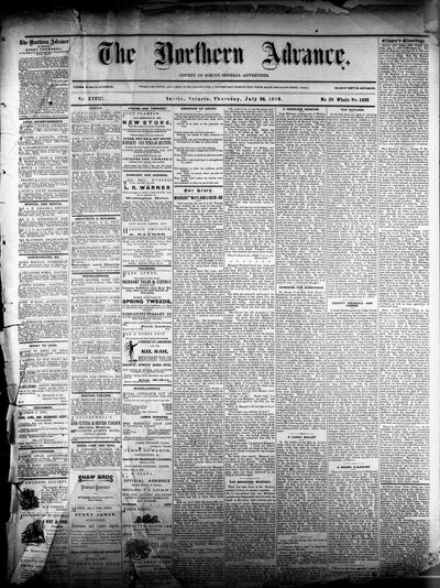 Northern Advance, 24 Jul 1879