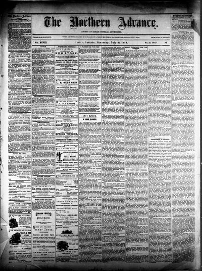 Northern Advance, 31 Jul 1879