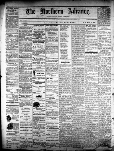 Northern Advance, 23 Oct 1879