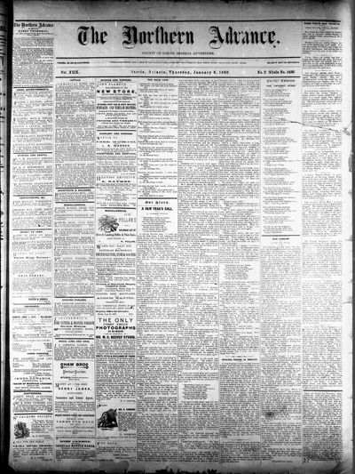 Northern Advance, 8 Jan 1880