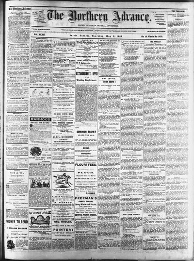 Northern Advance, 3 May 1883