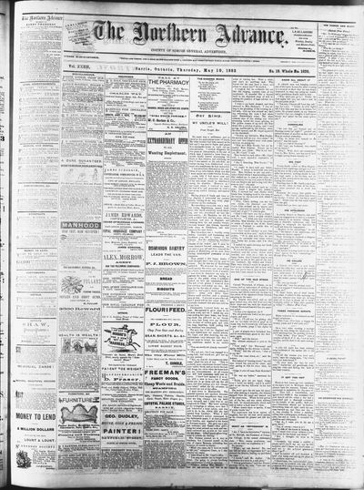 Northern Advance, 10 May 1883