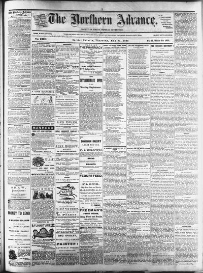 Northern Advance, 31 May 1883