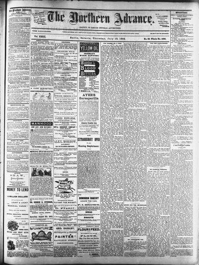 Northern Advance, 19 Jul 1883