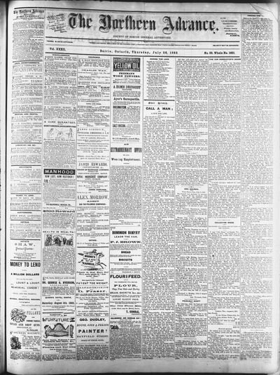 Northern Advance, 26 Jul 1883