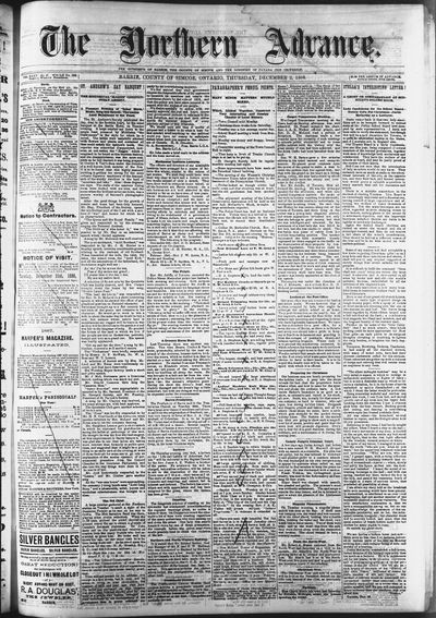 Northern Advance, 2 Dec 1886