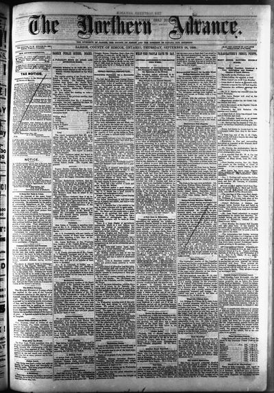 Northern Advance, 26 Sep 1889