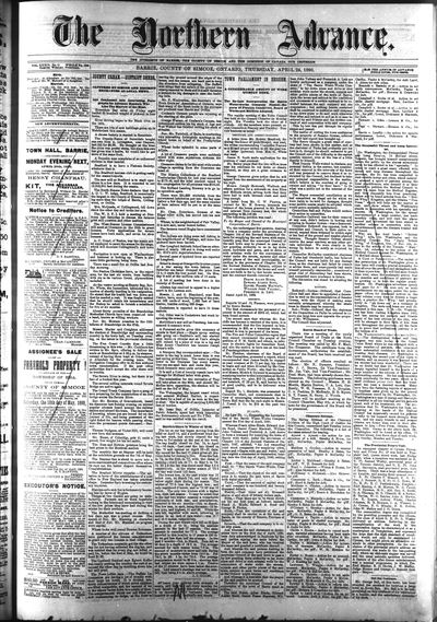 Northern Advance, 24 Apr 1890