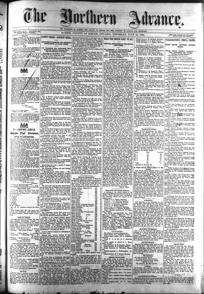 Northern Advance, 24 Jul 1890