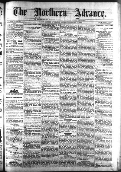 Northern Advance, 11 Dec 1890