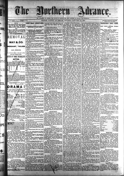 Northern Advance, 15 Jan 1891