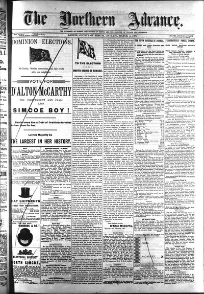 Northern Advance, 5 Mar 1891