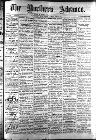 Northern Advance, 7 May 1891