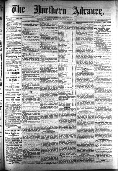 Northern Advance, 16 Jul 1891