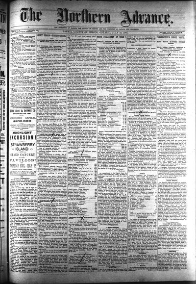 Northern Advance, 23 Jul 1891