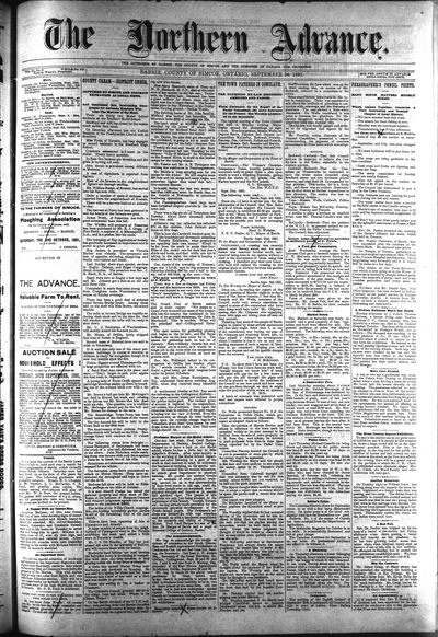 Northern Advance, 24 Sep 1891