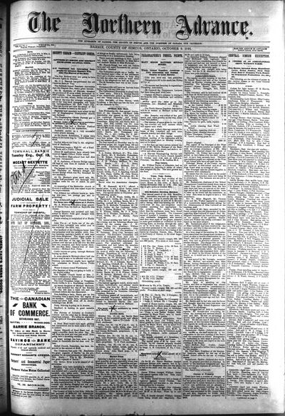 Northern Advance, 8 Oct 1891