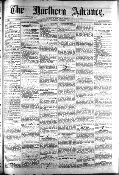 Northern Advance, 29 Oct 1891