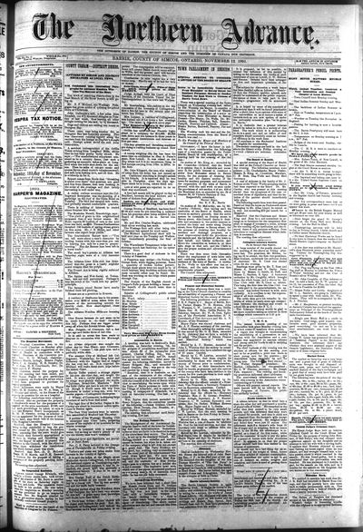 Northern Advance, 12 Nov 1891