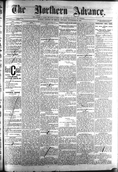 Northern Advance, 26 Nov 1891