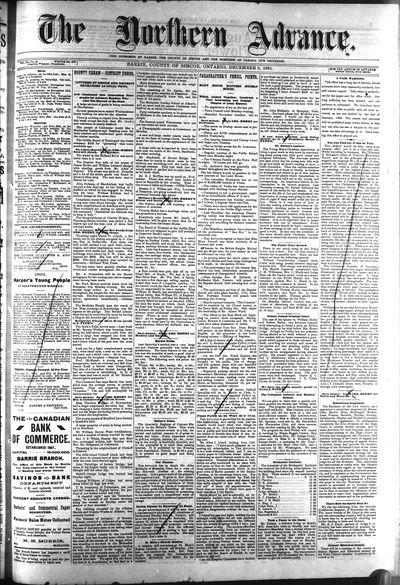 Northern Advance, 3 Dec 1891