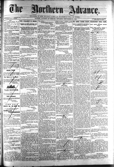 Northern Advance, 10 Dec 1891