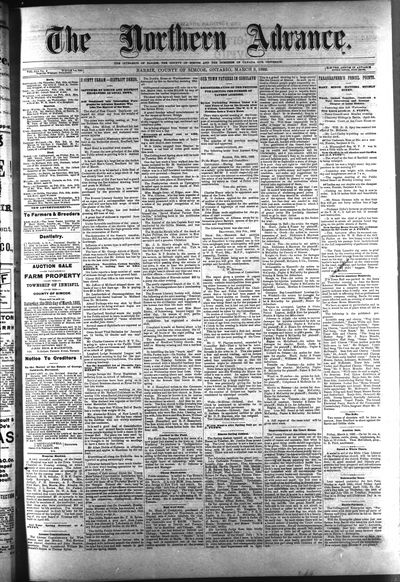 Northern Advance, 3 Mar 1892