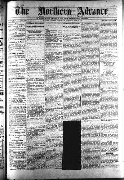 Northern Advance, 12 May 1892