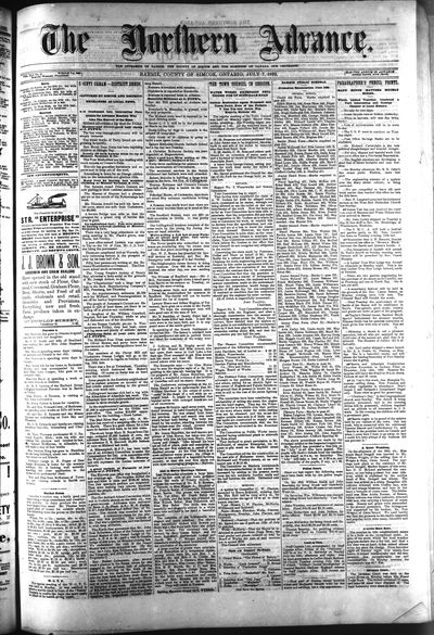 Northern Advance, 7 Jul 1892