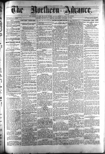 Northern Advance, 6 Oct 1892