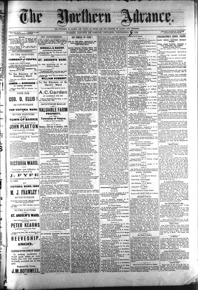 Northern Advance, 29 Dec 1892