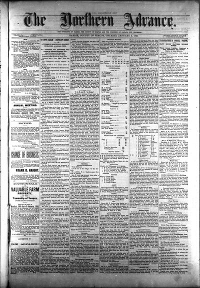 Northern Advance, 5 Jan 1893