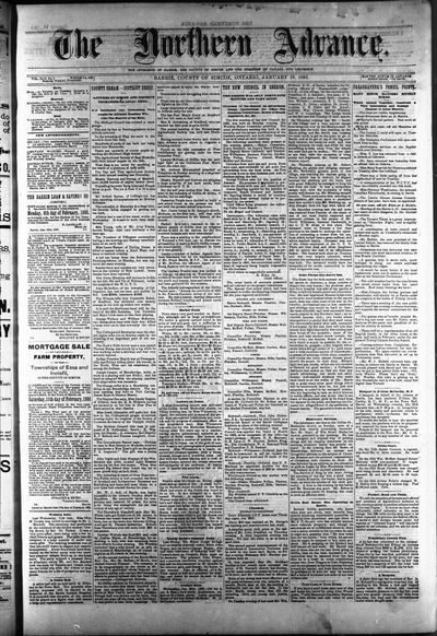 Northern Advance, 19 Jan 1893